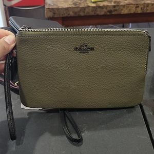 Coach multicolor zip wallet